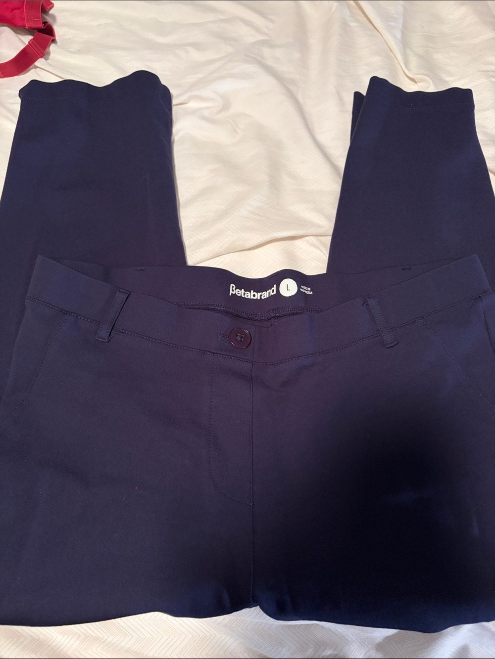 Beta Brand Cropped Navy Dress Pants - Picture 2 of 5